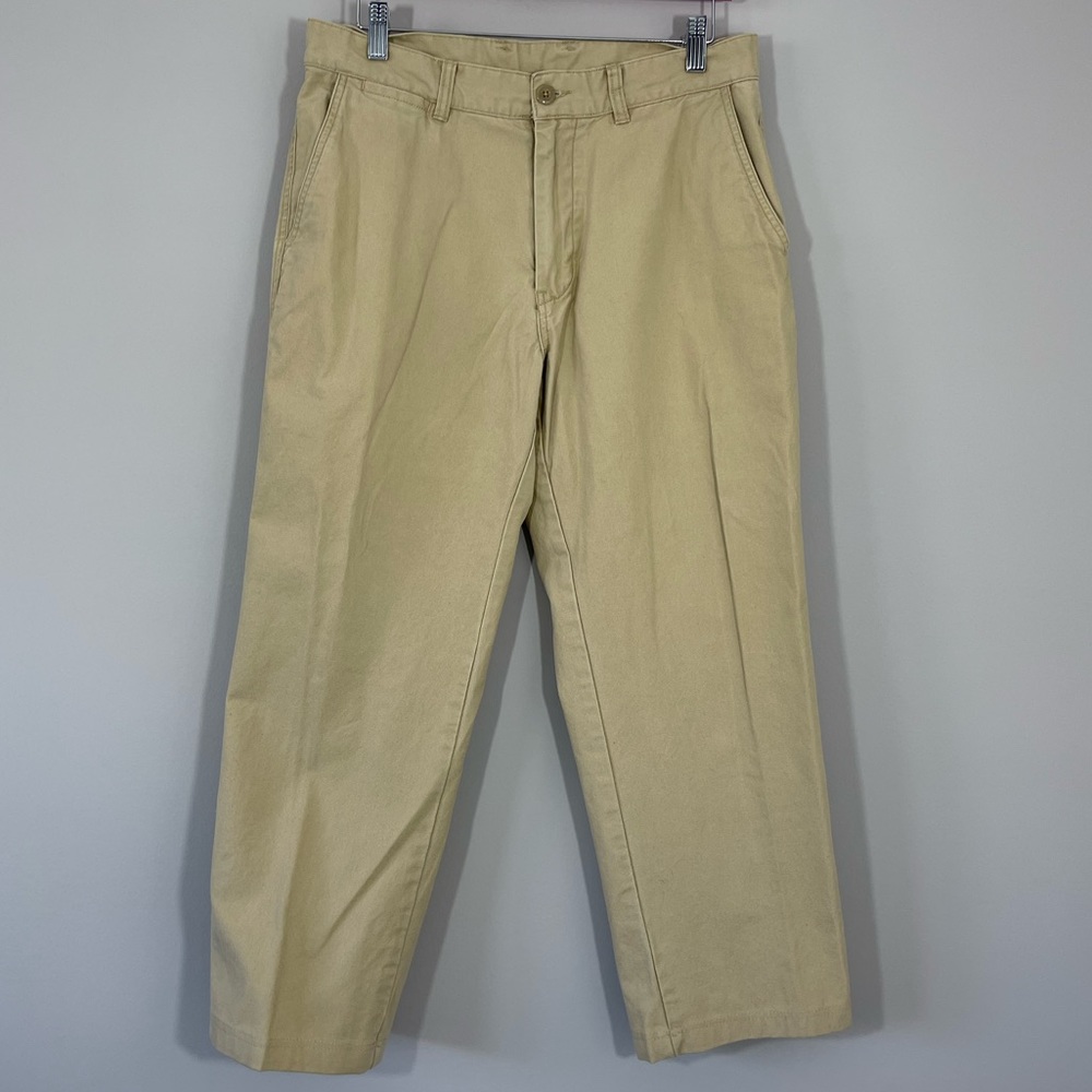 Patagonia Khaki Cream 100% Cotton Pleated Pants